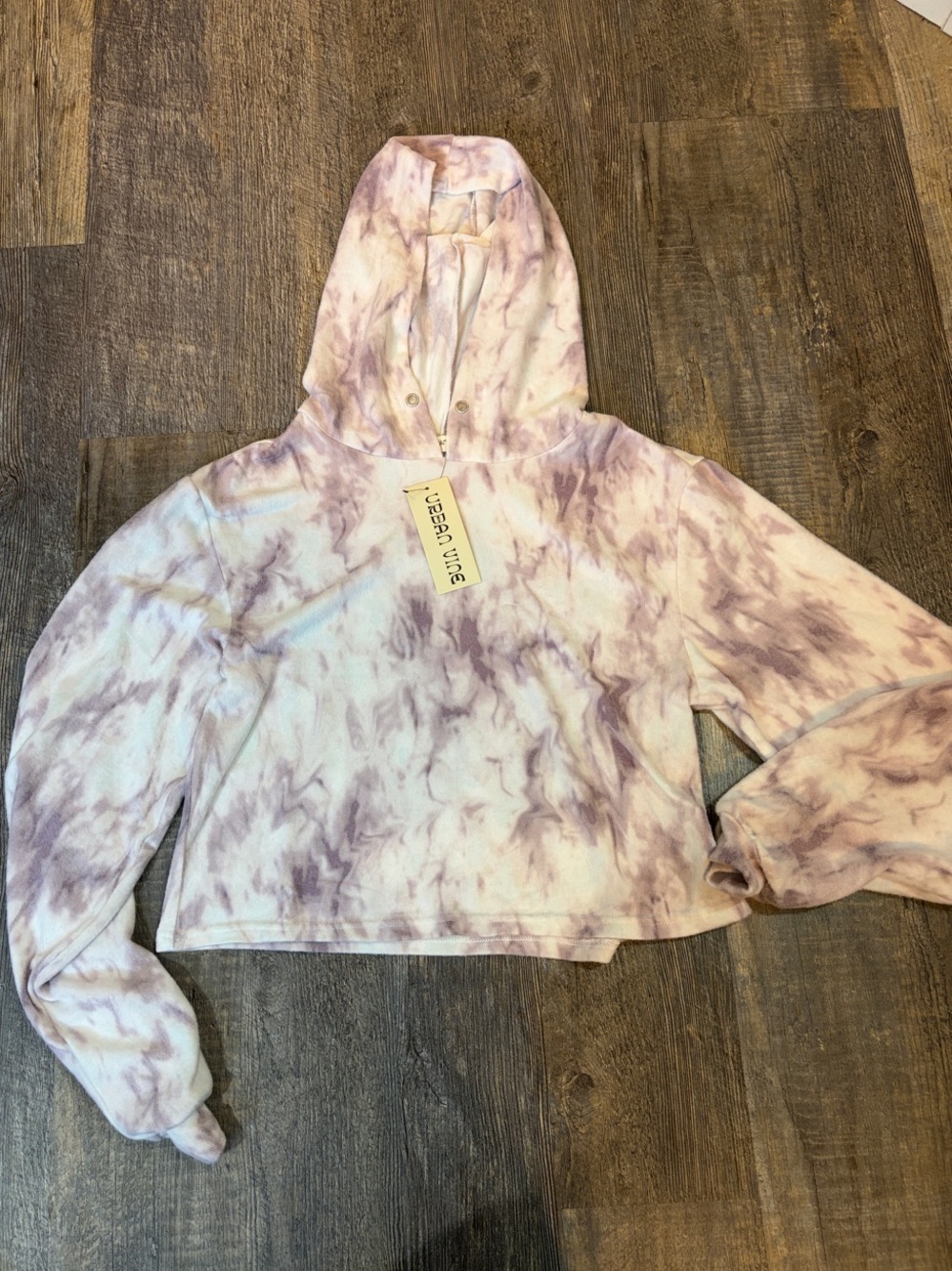 Super soft Tie-Dye Lavender Cropped Hoodie